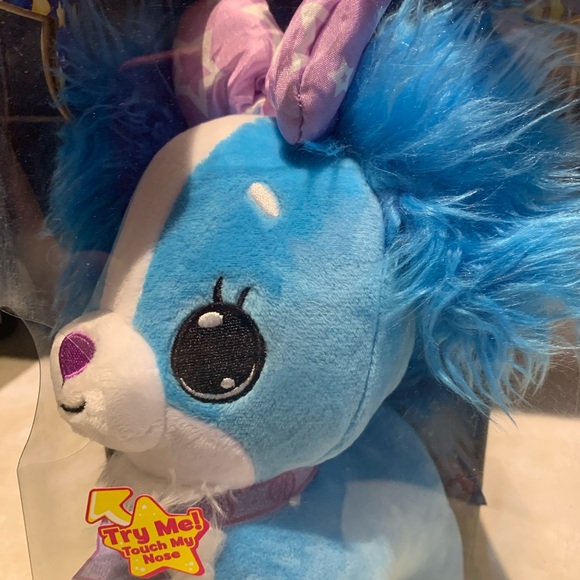 Jay at Play Toys Wish Me Pet Blue Dog With Light Up Purple Bow - Main Image